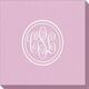 Double Circle Monogram Linen Like Napkins Image 2 of 5